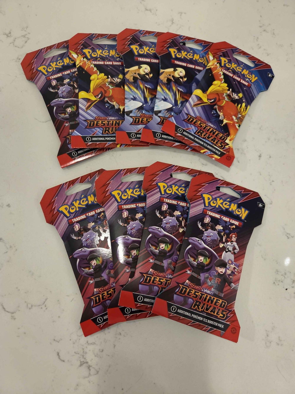 Pokémon TCG: Scarlet & Violet — Destined Rivals Booster Packs (9)